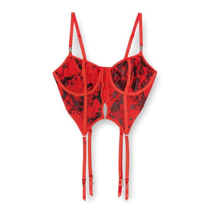 「DIESEL×SAVAGE×FENTY（ディーゼル×サヴェージ×フェンティ）」フィッシュネット・ビスチェ ￥17,600／DIESEL（ディーゼル ジャパン TEL_ 0120-55-1978） Photo: Courtesy of Diesel