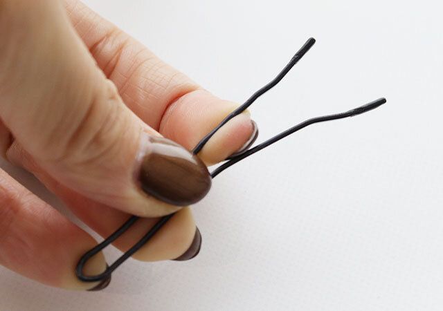 ダイソー アレンジヘアピン（5本） 装着方法