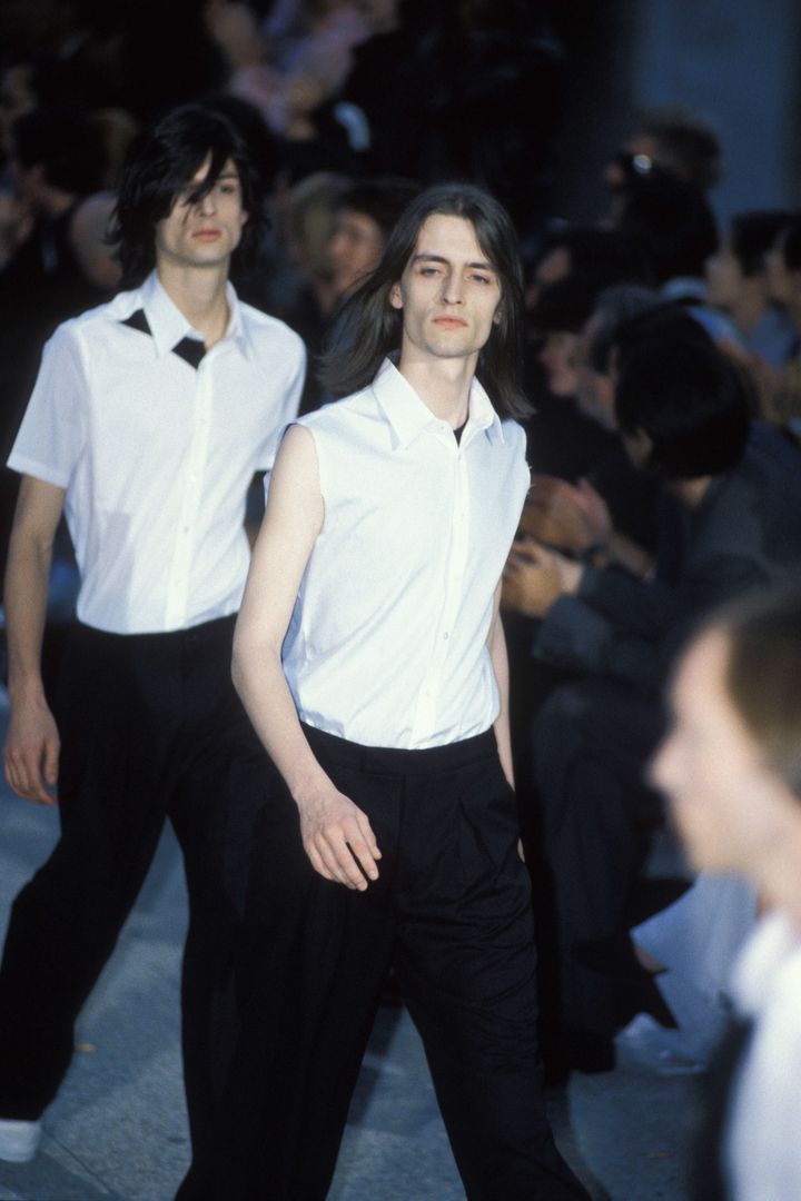 ラフ・シモンズ 1999年春夏メンズコレクションより。