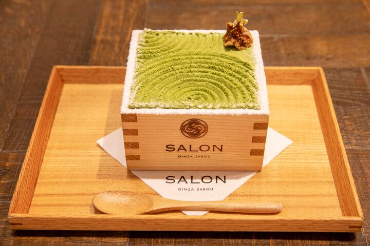 抹茶をふんだんに取り入れた和スイーツと和定食ランチが人気 ♪/銀座「SALON GINZA SABOU」