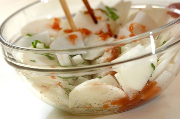 大根の梅和えの作り方1