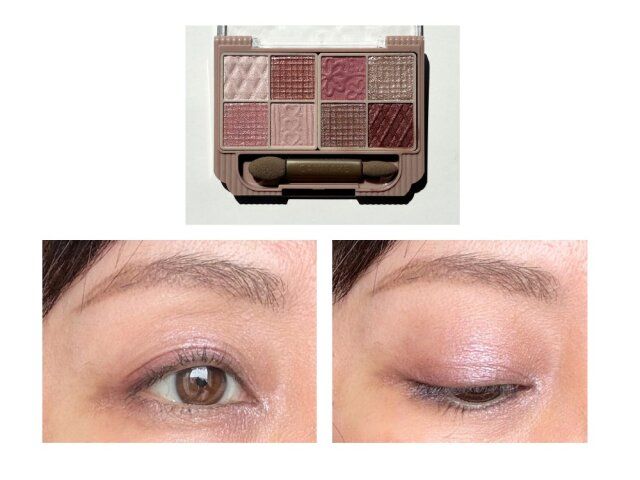 キャンメイク「プティパレットアイズ 03 ミニョンヌリボン おでかけメイク パーティメイクの仕方