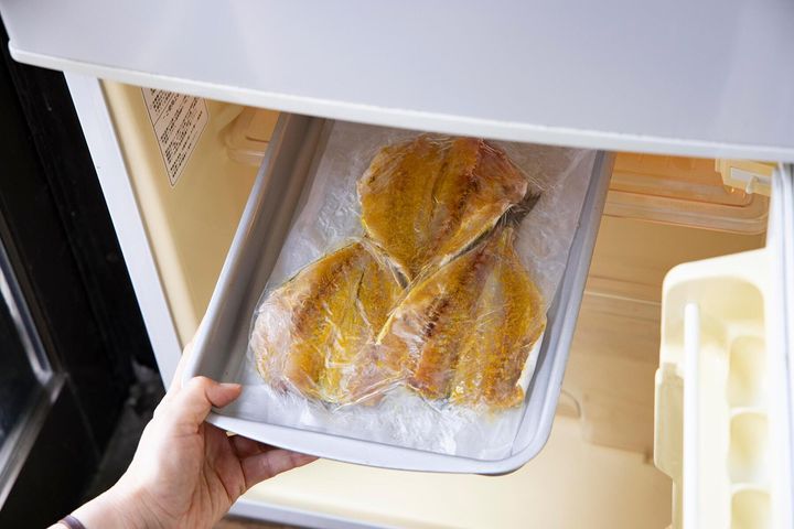 脱水シートで包んで寝かせた