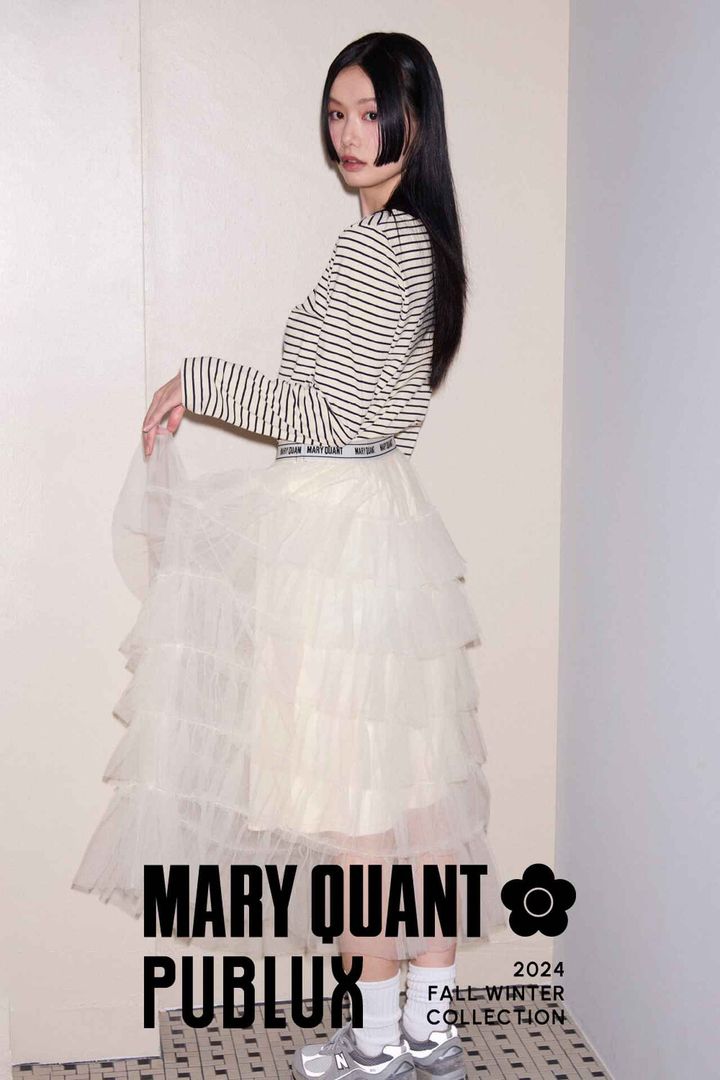 画像: ウエストロゴ チュールティアードスカート ¥8,998／MARY QUANT×PUBLUX（デイトナパーク） 出典：www.daytona-park.com