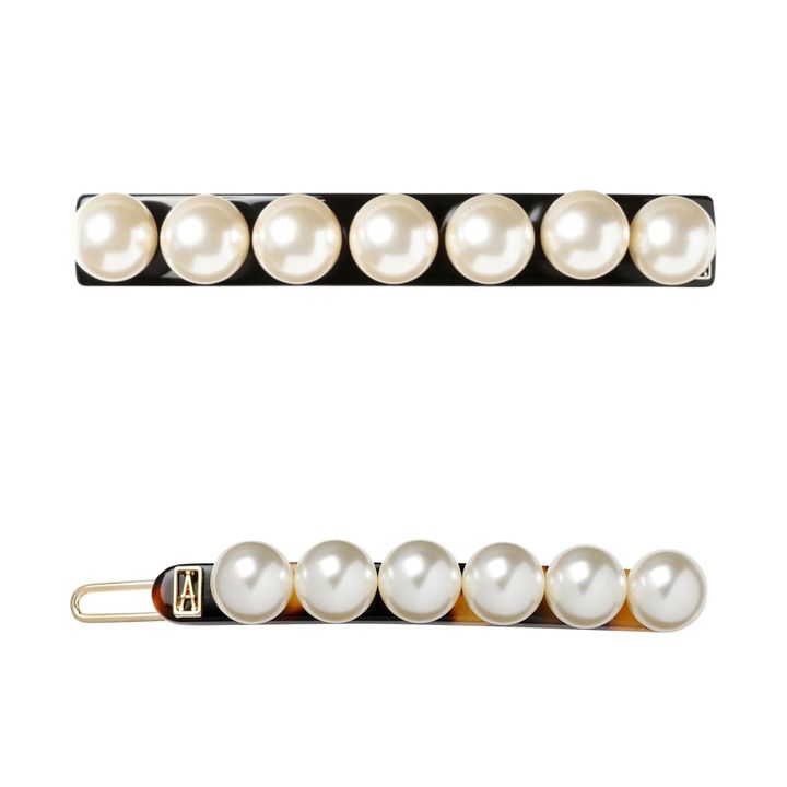 画像: 上「バレッタ(8cm)」￥45,100、下「ボールピン」￥22,000 出典：アレクサンドル ドゥ パリ