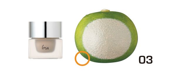 03：イプサ／すだちの皮の表面