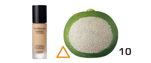 10：ベアミネラル／すだちの皮の表面