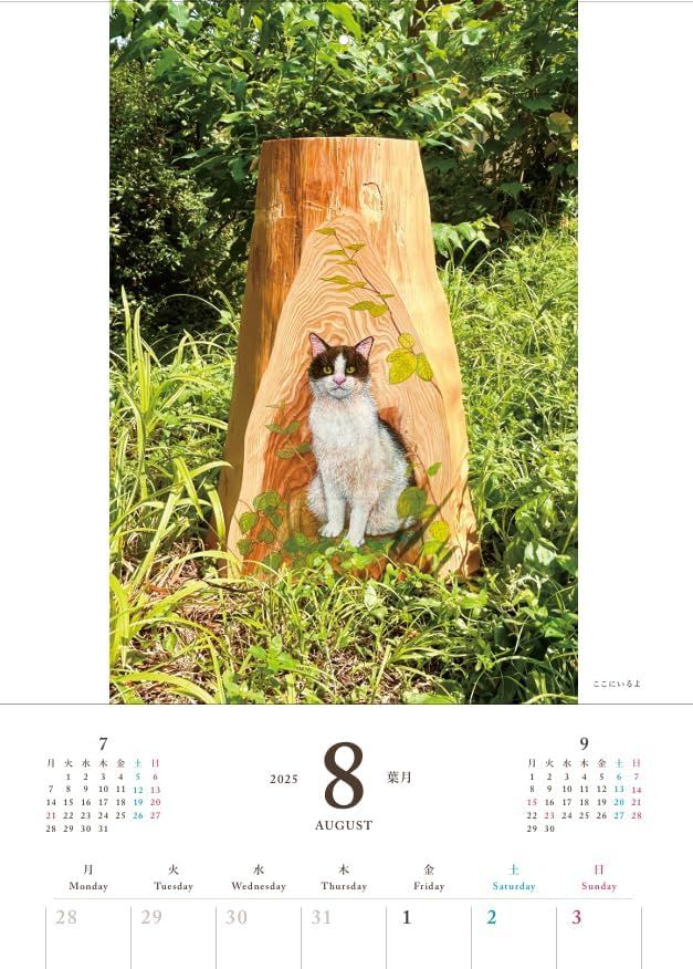 来年は猫たちのいる不思議な世界へ、2025吾輩堂カレンダー