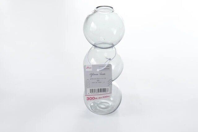 ダイソーのガラスフラワーベース（A）のパッケージ