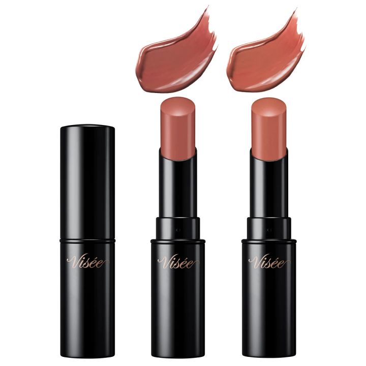 ヴィセ ネンマクフェイク ルージュ 左 PK852（桜の微笑み）、右 BE351（桃のはにかみ）