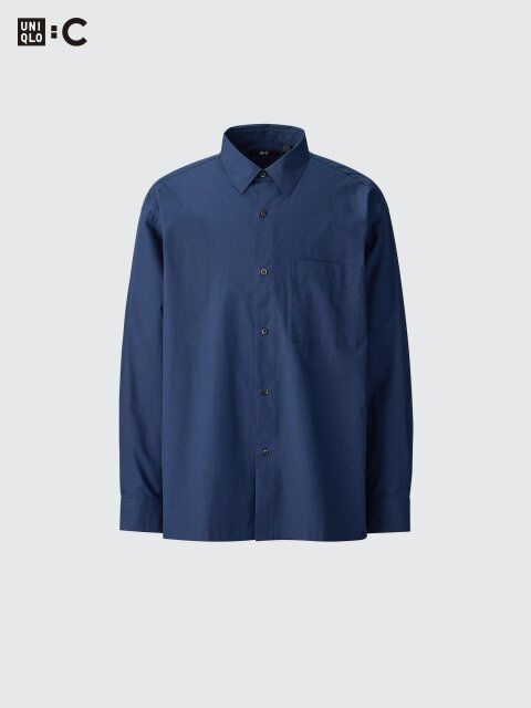 ユニクロのブロードオーバーサイズシャツ