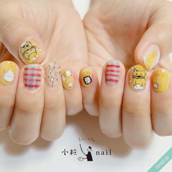 小粒nailが投稿したネイルデザイン [photoid:I0117180] via Itnail Design (741352)