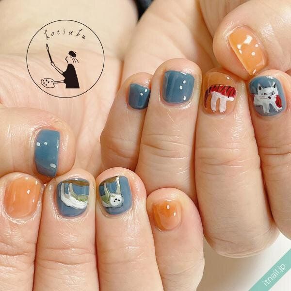 小粒nailが投稿したネイルデザイン [photoid:I0123452] via Itnail Design (741350)