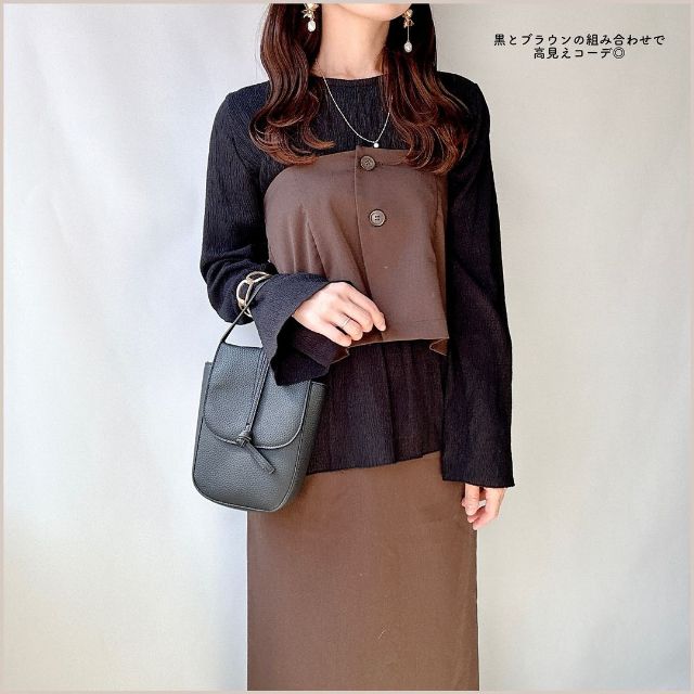 YUMTPUペプラムS90をトップスとスカートとして着たコーデ