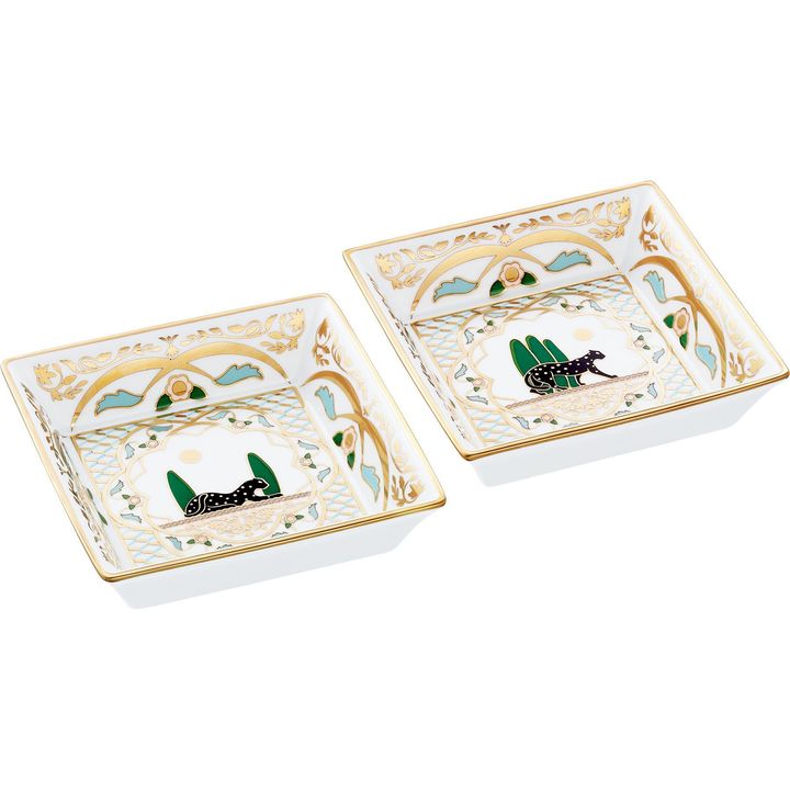 「パンテール ドゥ カルティエ」トリンケットトレー2枚セット ￥45,320／CARTIER（カルティエ カスタマー サービスセンター）