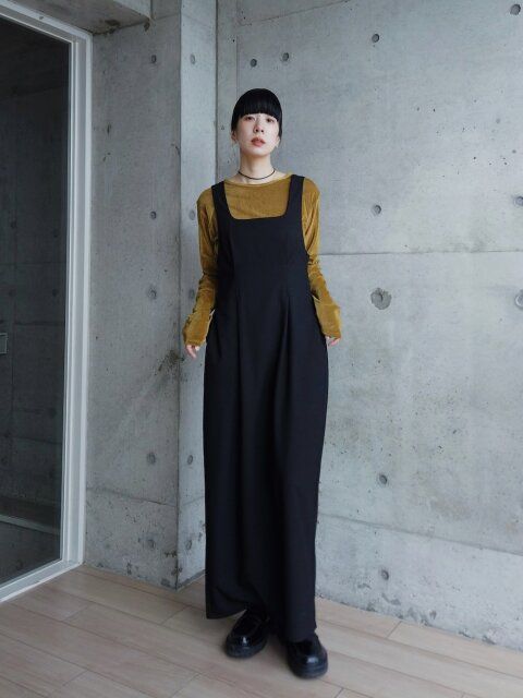 黒ワンピースコーデ3