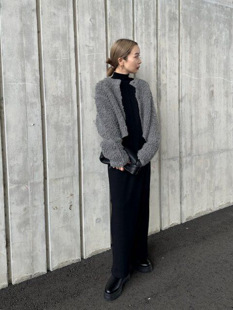 黒ワンピースコーデ5