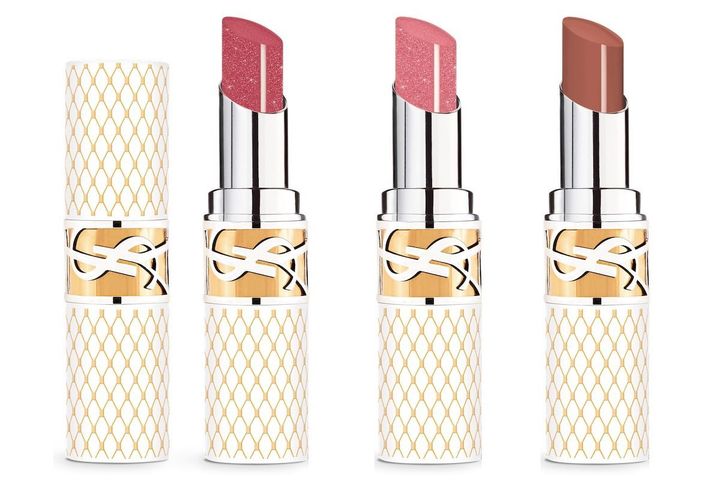 〈左から〉YSL ラブシャイン リップスティック ＜コレクター＞ 209P、44P、201 各￥6,380（すべて10月23日より表参道フラッグシップ ブティック・公式オンライン ブティック先行、11月1日より全国限定発売）