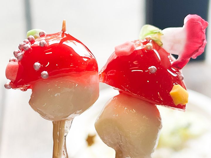 完成した「カプレーゼ飴」