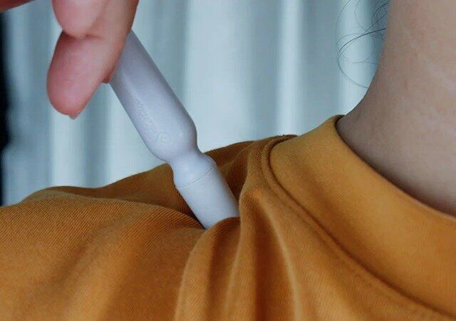 セリア リラクシング つぼ押しスティック 使用例