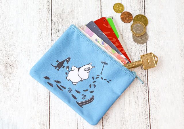 宝島社リンネル12月号のムーミンのフラットポーチ付録9