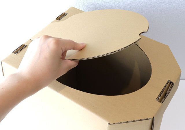 ダイソー 非常用簡易トイレ 使用例