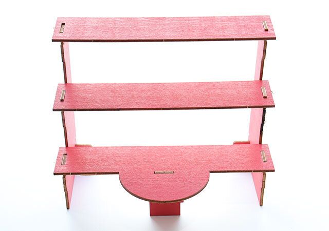 ダイソー 2WAYひな壇 完成形 縦型