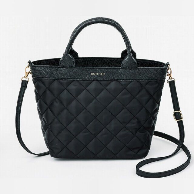 UNTITLED 軽量2WAY キルティングショルダーバッグ BOOK
