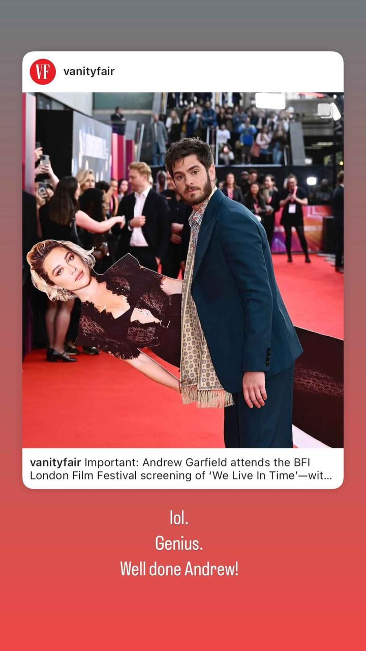 画像2: アンドリュー・ガーフィールドがフローレンス・ピューを