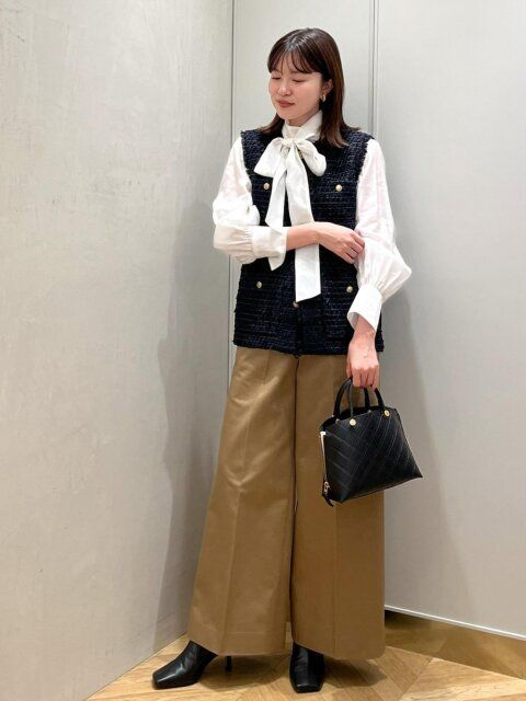 ニットベストコーデ5