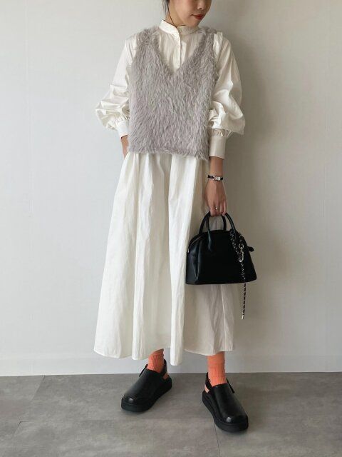 ニットベストコーデ2