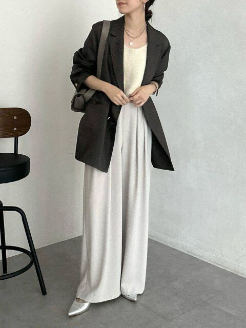 ニットベストコーデ3