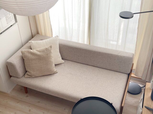 MOMO NATURAL DAY SOFA 2.5P ONE ARM 上から見た感じ