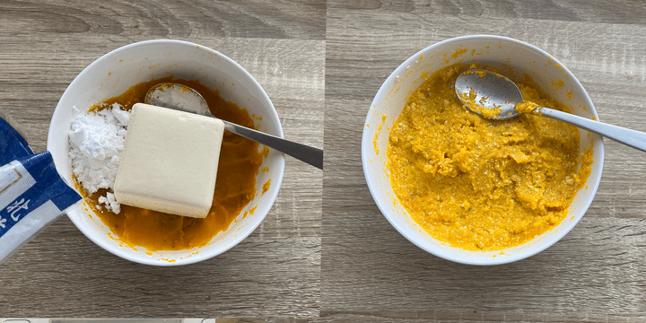 かぼちゃの離乳食ケーキ4