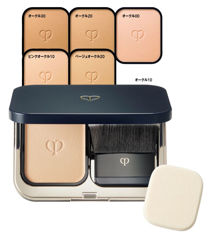 カバー力「★3」のおすすめ最新ファンデーション17選_16.クレ・ド・ポー ボーテ タンプードルエクラⅡ SPF25・PA++ レフィル 全6色 各¥11000、 ケース ￥3300、 パンソー（ブラシ） ￥2750、スポンジ ￥550