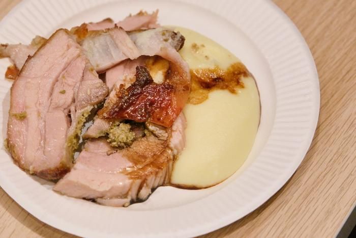 豚肉とマッシュポテト