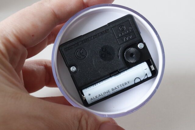 ダイソーの電池式お風呂時計 Bath Clock