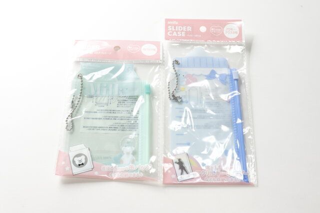 セリア スライダーケース ミルクパッケージ 缶バッジ用 スライダーケース ベイビーボトル アクキー・アクスタ用 パッケージ