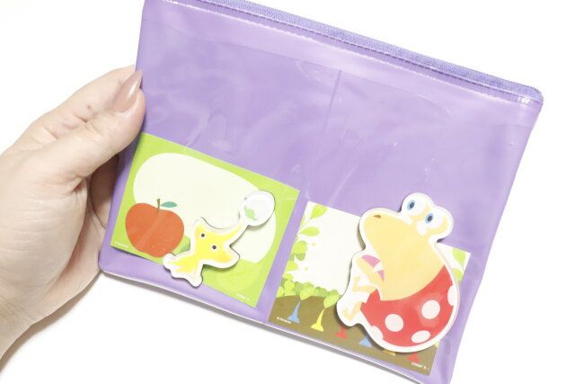 ダイソー ビニールフラットポーチ（3ポケット）