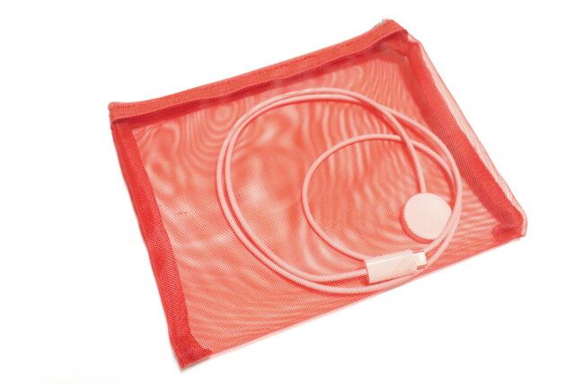 ダイソー フラットメッシュポーチ（推し色）