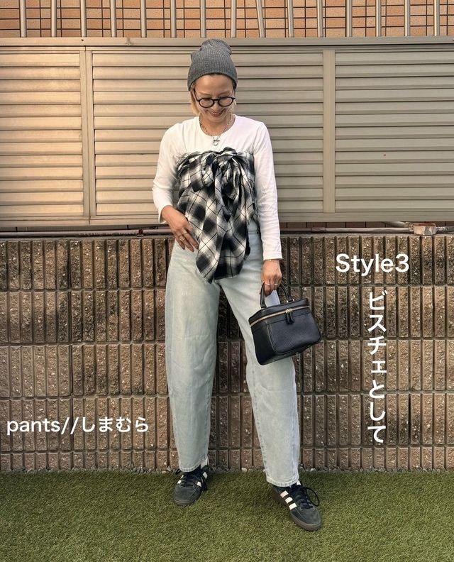 しまむらチェックシャツ5