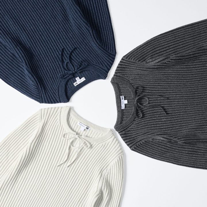 UNIQLO and JW ANDERSON リブタイネックセーター