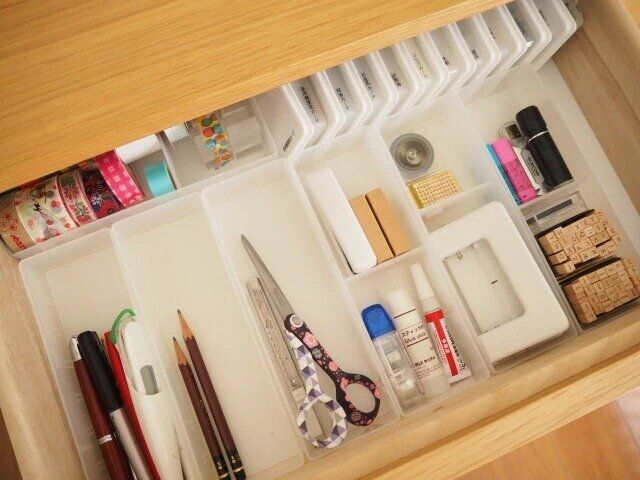 無印良品 ポリプロピレンデスク内整理トレー