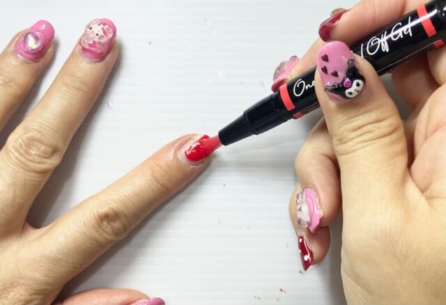 キャンドゥ パルPワンステップピールオフジェル 塗り方