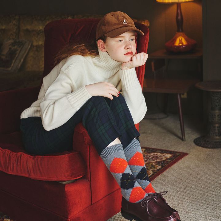 ブラックウォッチのパンツ×アーガイルソックス。ふたつのチェックの美しいマリアージュ。【マイスタンダードブック】