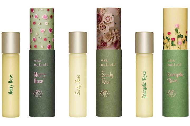 〈左から〉ネイルオイル ローズ スタディ メリーローズ、同 サンディ ローズ、同 エナジェティック ローズ 各5ml 各￥4,950（すべて11月1日より限定発売）