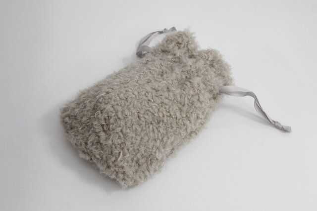 ダイソー 湯たんぽカバー（プードルボア） 使用例