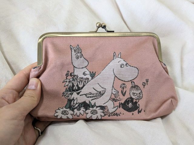 大人上品なジャカード織りガマ口ポーチ