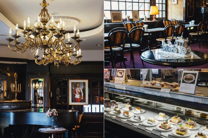 青森「ウィーン菓子 シュトラウス」のエレガントな空間で、本場仕込みのザッハトルテを