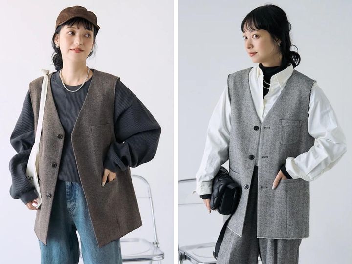 画像: 「ツイードベスト」各￥8,998 出典：フリークス ストア